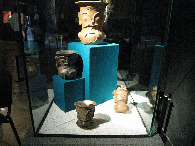 Mexico Pyramids - Mexico City 2009 1175.jpg - A trip to the Teotihuacan area of Mexico to visit the pyramids. A vast complex and a great climb to the top. This was followed by lunch in a cave, then a visit to the historical center of Mexico City. March 2009.